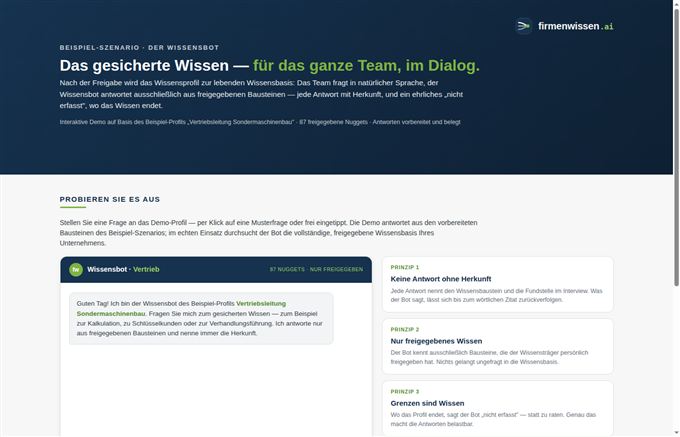 Vorschau Wissensbot